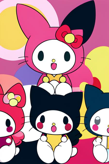 01332-4018296182-multicharacter colorfull background of 3 girls mymelody, hllokitty, kuromi, flat colors,.png